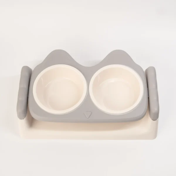 Comedero elevado doble